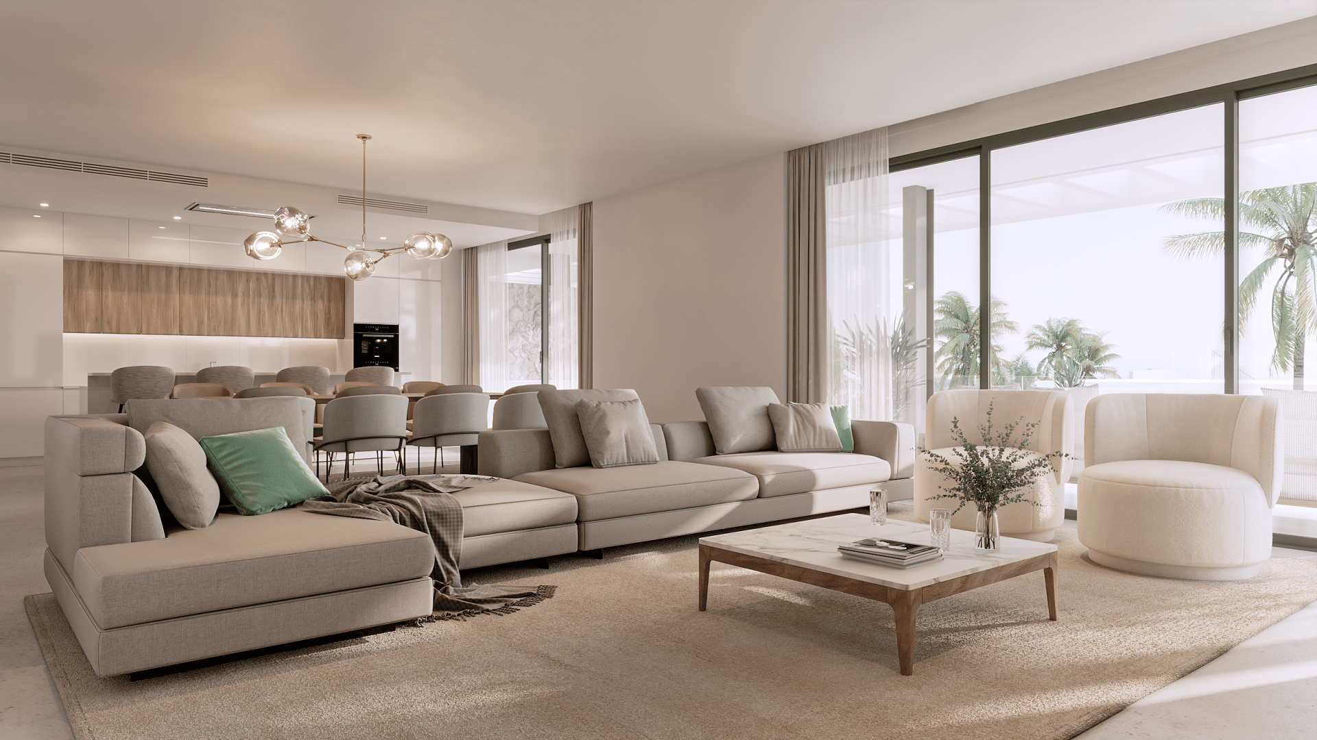 Villa pareada de modernidad excepcional en Marbella Este