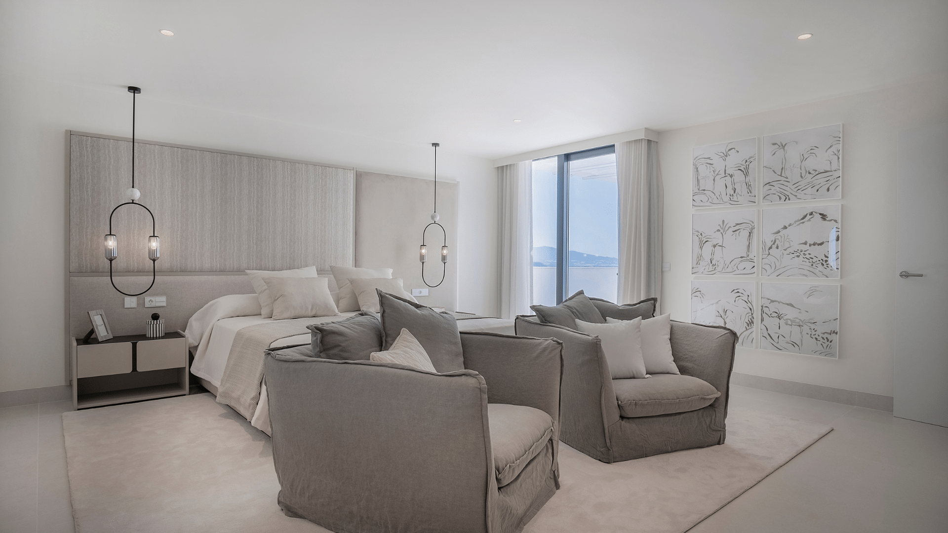 Impressive sky villa with views of the cliffs