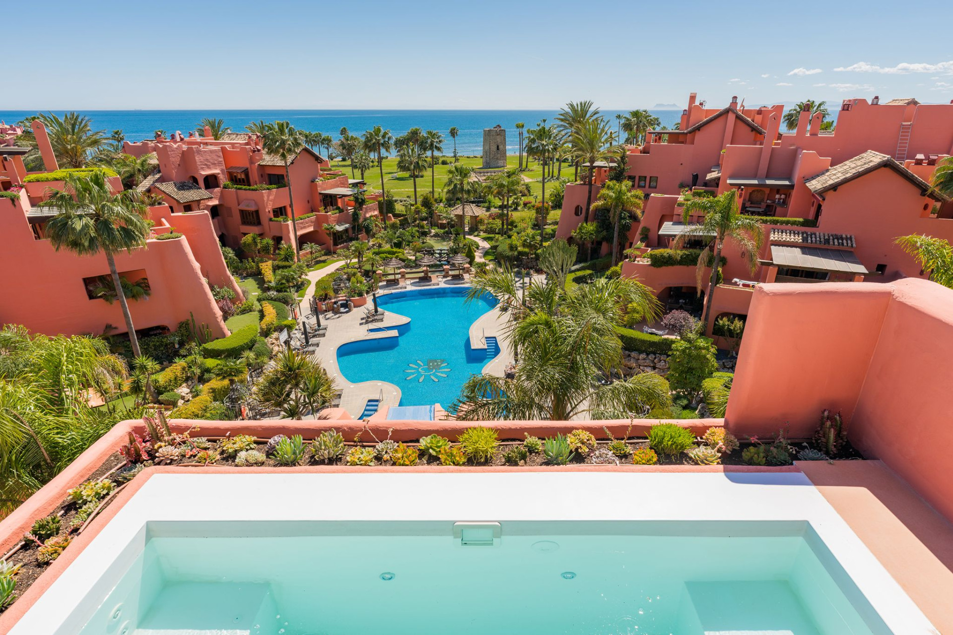 Spectacular Beachfront Duplex Penthouse in Torre Bermeja, Estepona