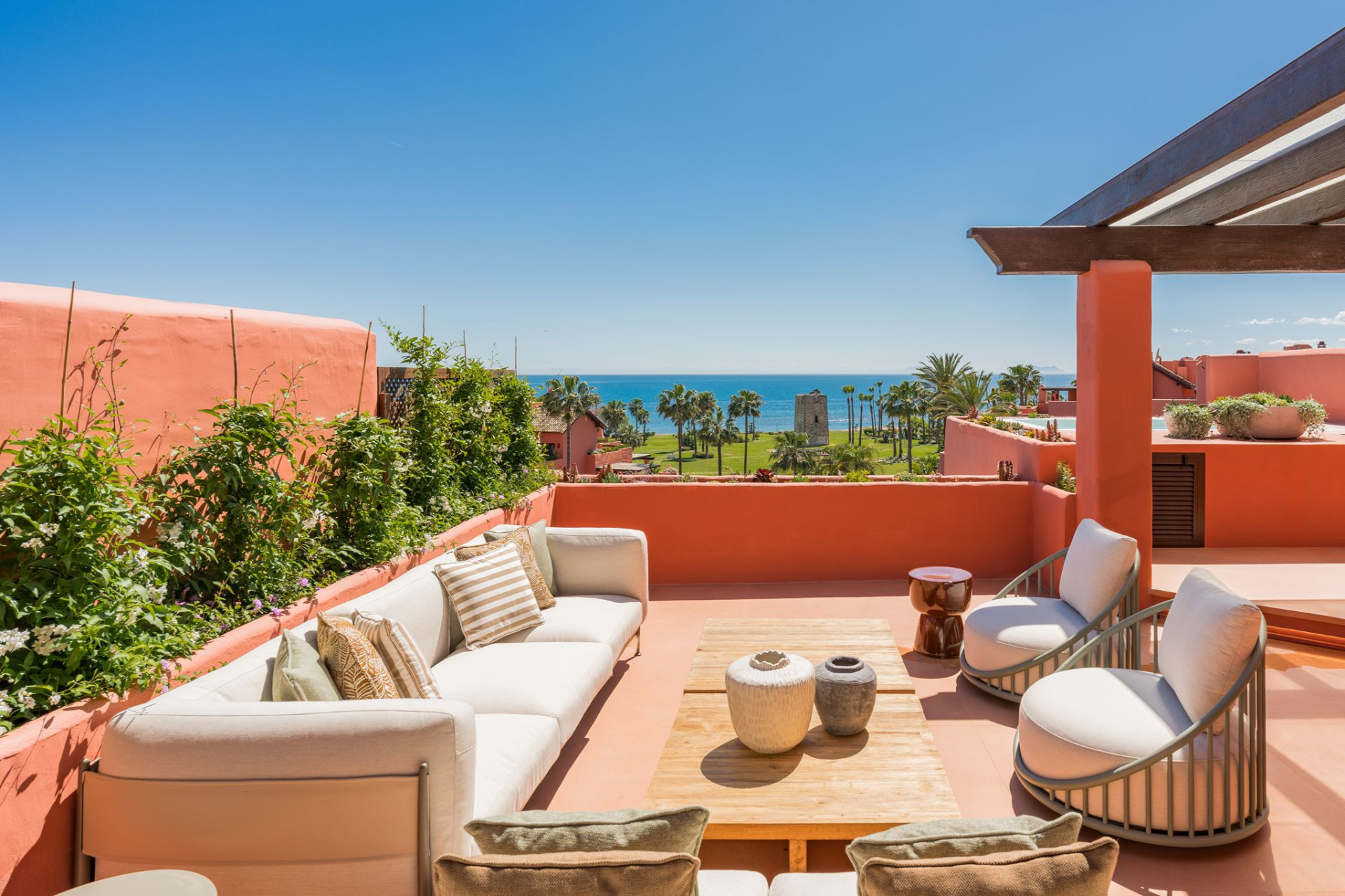 Spectacular Beachfront Duplex Penthouse in Torre Bermeja, Estepona
