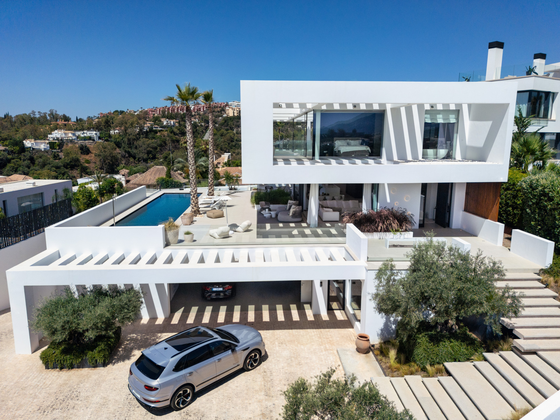 Moderne Luxusvilla in La Quinta mit Panoramablick auf den Berg — Foto 27
