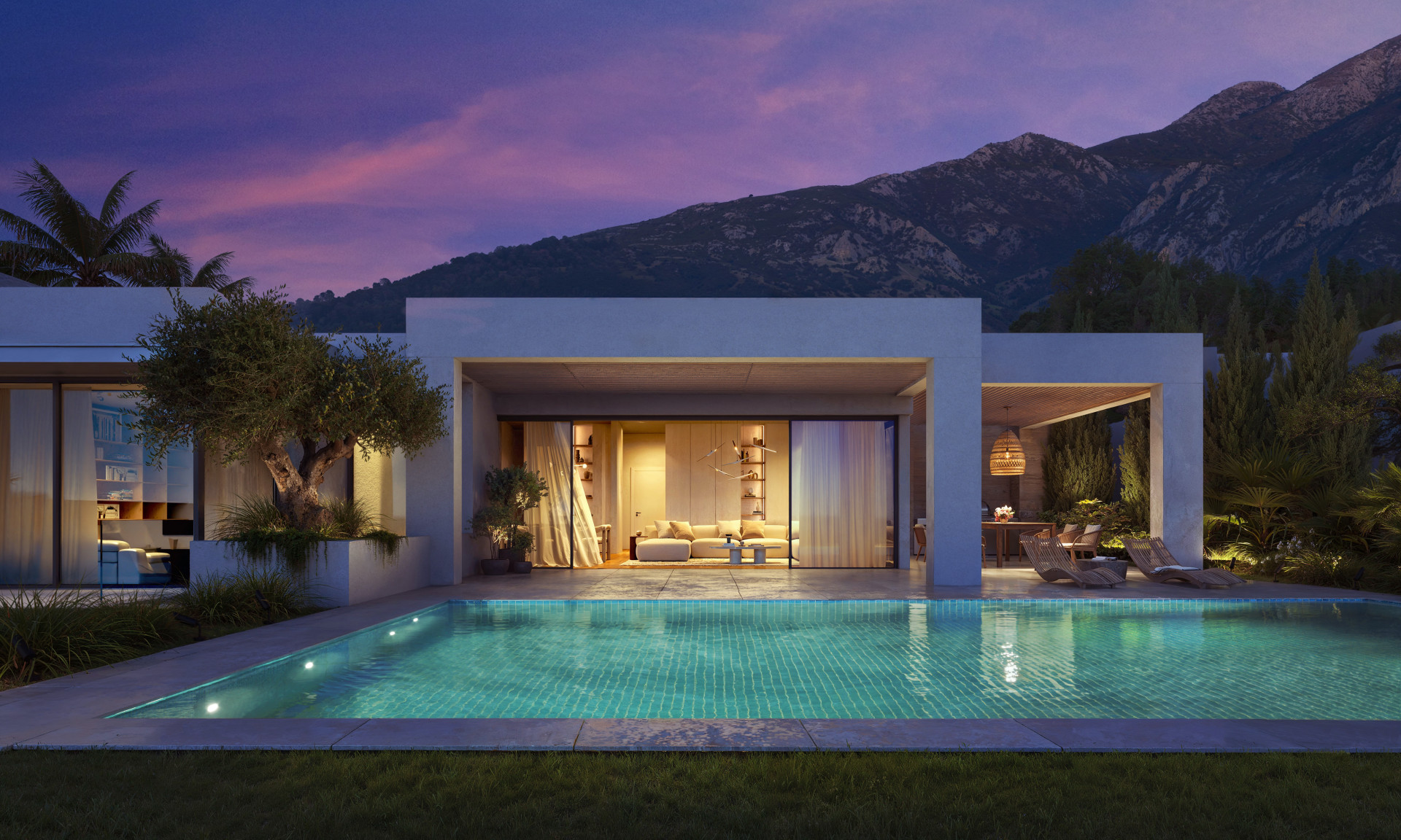 Villa de nueva construcción con vistas panorámicas al mar en Mijas, Costa del Sol — foto 16