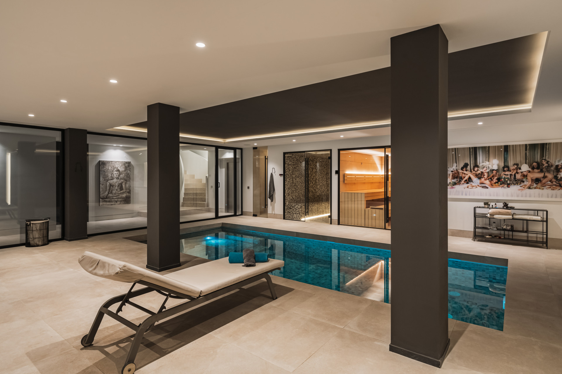 Luxe villa in La Alqueria, Benahavis met prachtig uitzicht op de Golf — foto 21