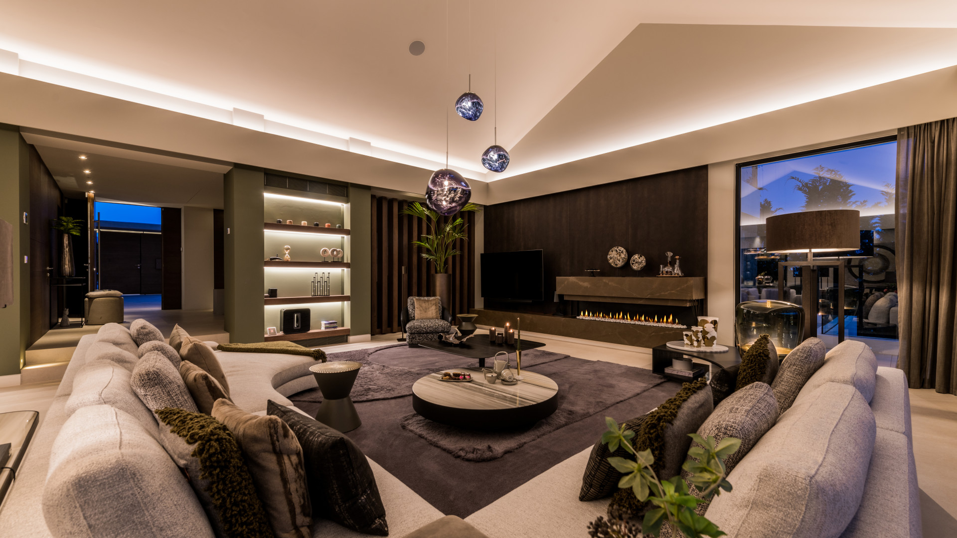 Luxe Golf Villa voor Front Line met panoramisch uitzicht in Los Flamingos, Benahavis — foto 32