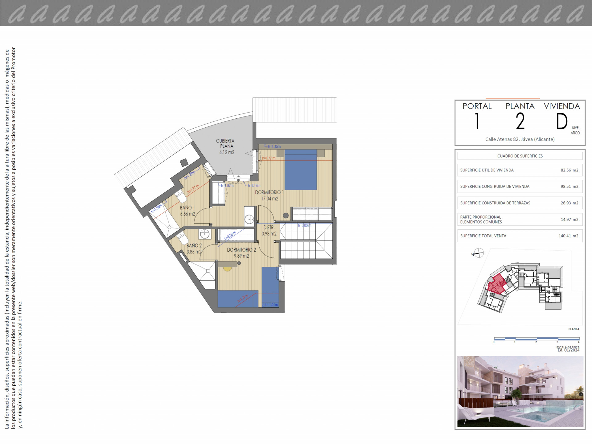 2 Chambres - Maison dans Xàbia - Construction Neuf