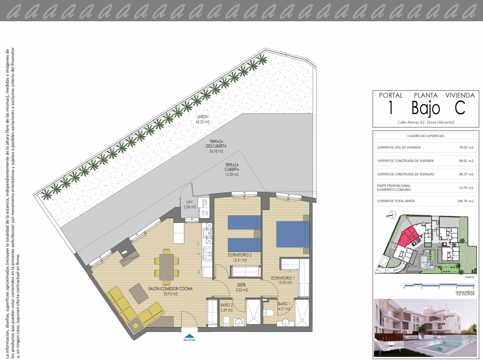 2 Schlafzimmer - Apartment in Xàbia - Neubau