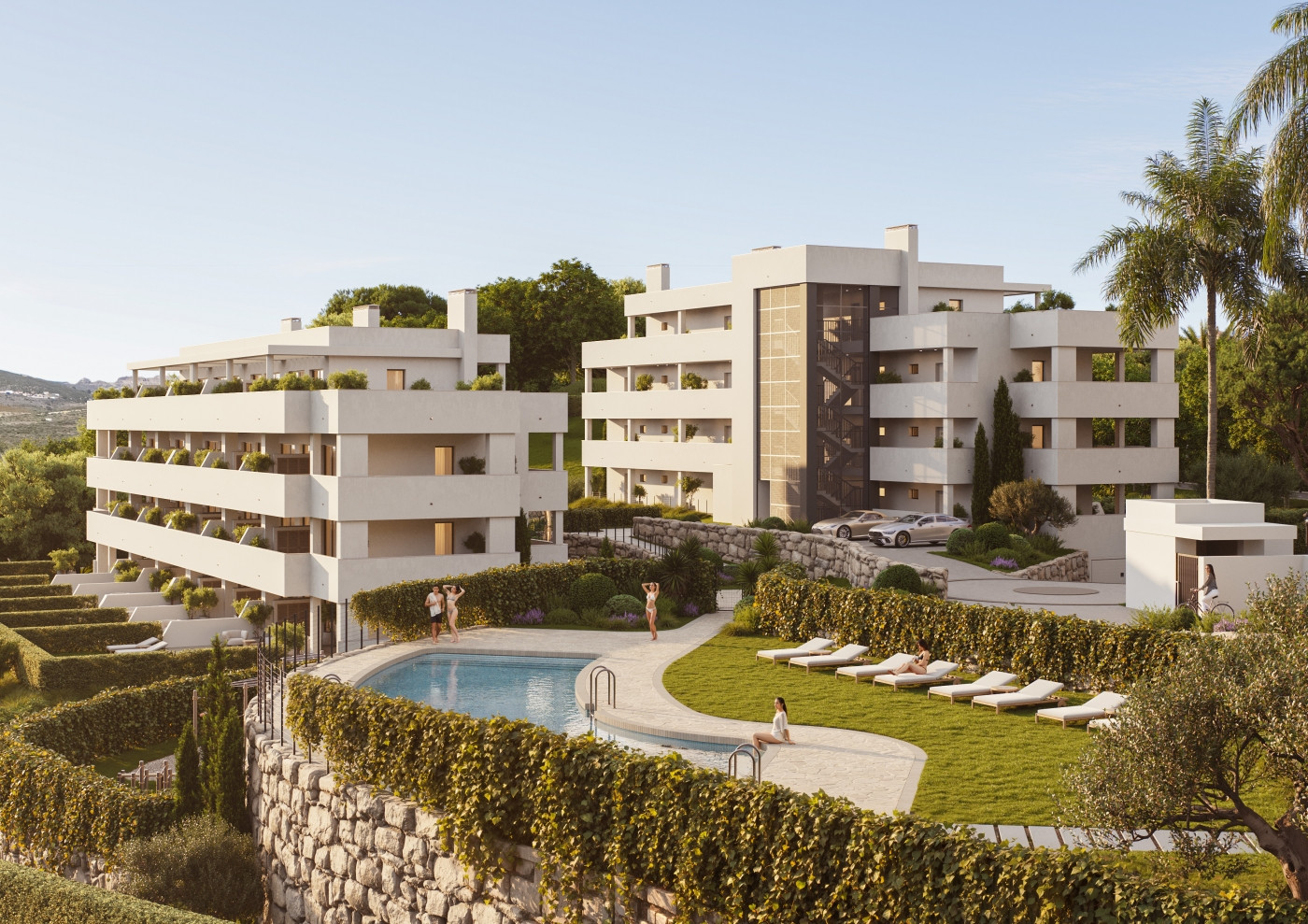 Brand-new penthouse with sea views, private terraces and parking in Castillo de la Duquesa, Manilva.