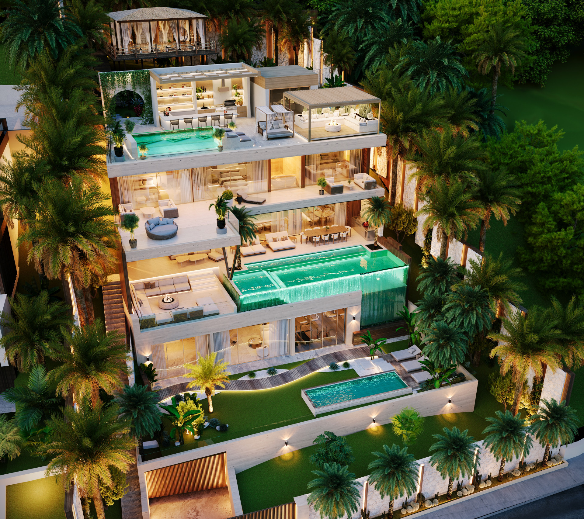 Luxury contemporary off-plan villa for sale in Los Altos de los Monteros, Marbella with panoramic sea views