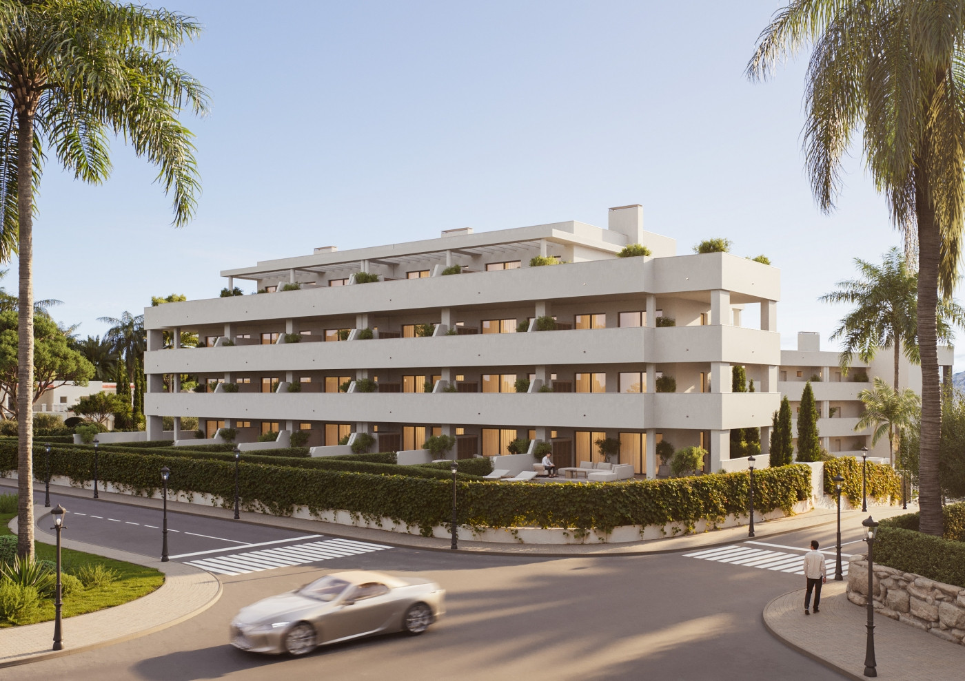 New-build sea-view apartment with private terrace in Castillo de la Duquesa
