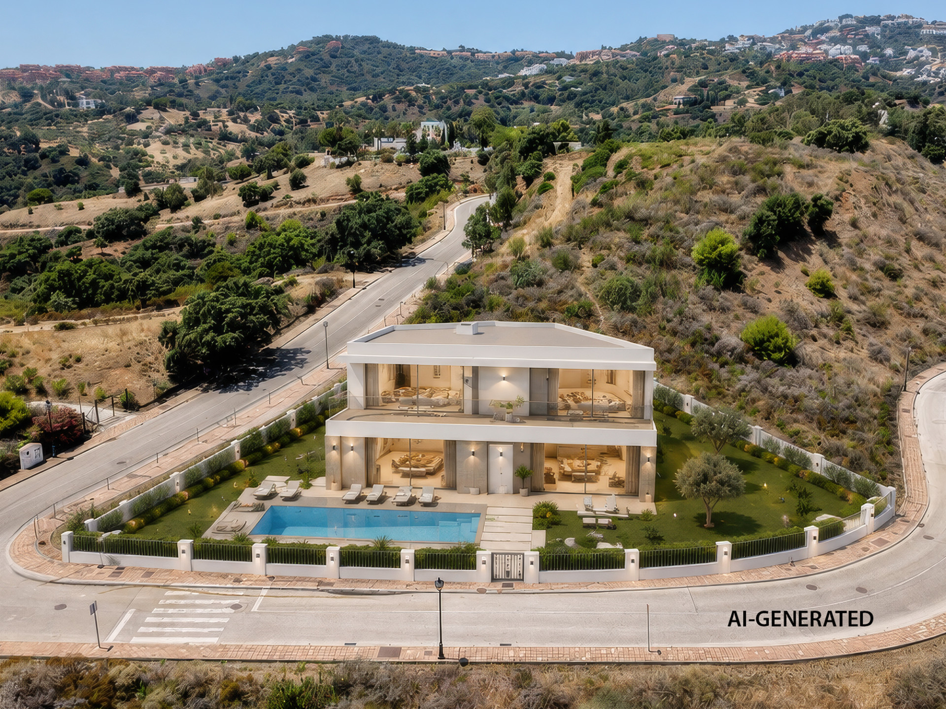 Luxury plot and project for sale in La Cala Golf Resort, Mijas Costa with panoramic sea and golf views