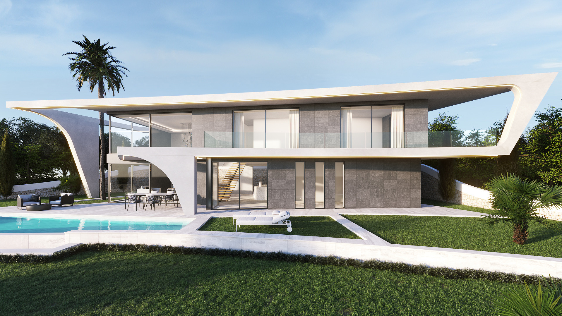 Modern villa with beautiful views, in Jávea