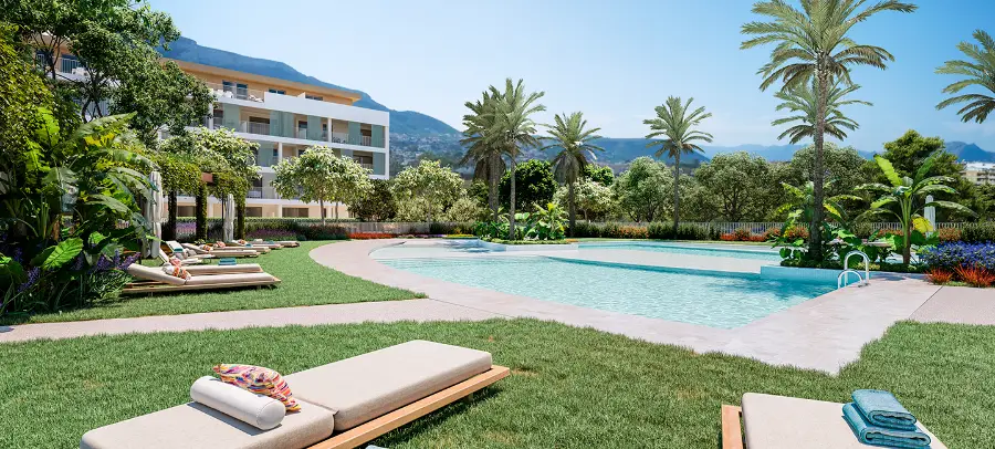 Appartement avec vue sur le parc naturel du Montgó et la mer Méditerranée. à Denia