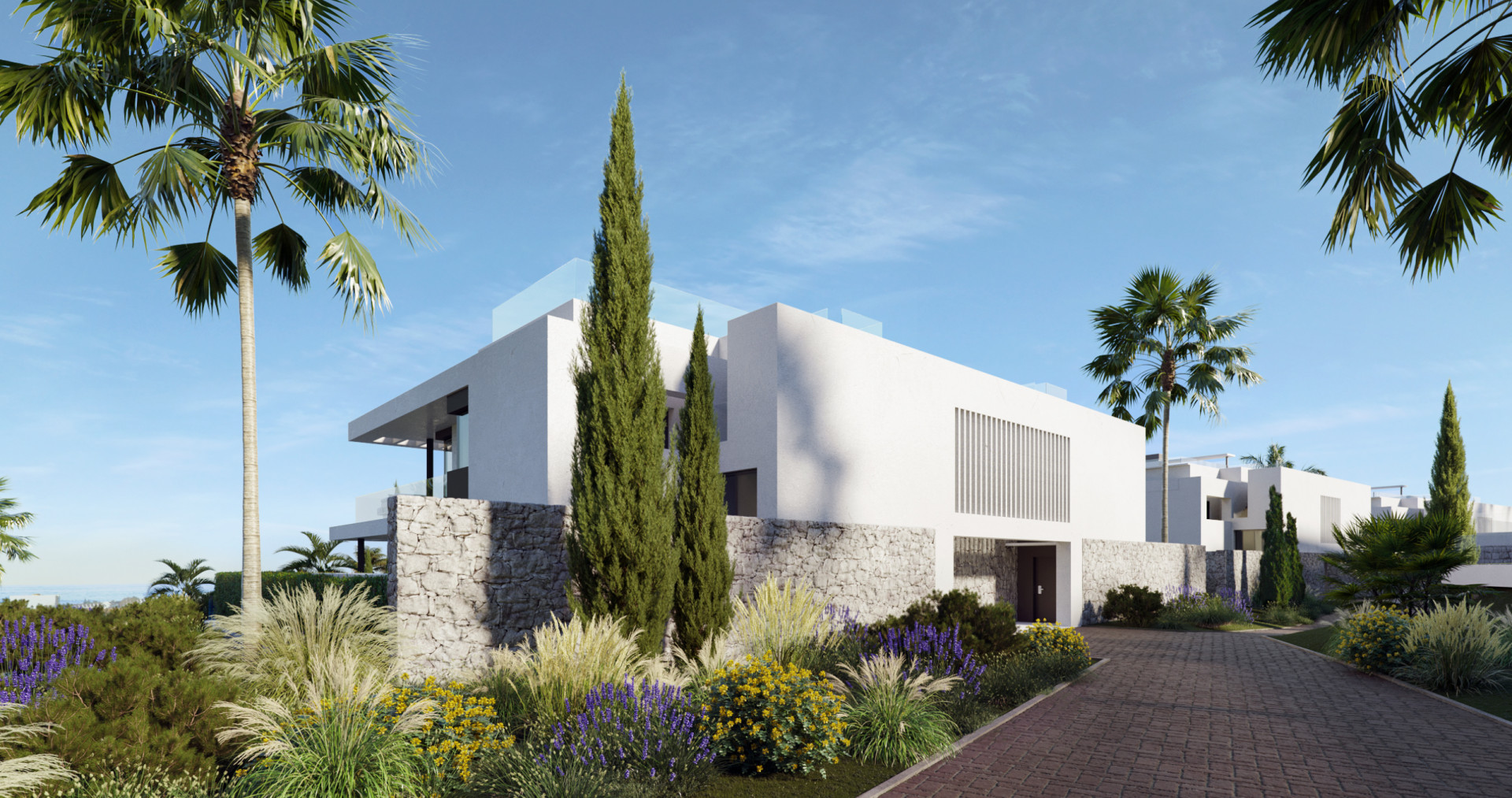 Villas and apartments in prestigious resort style complex in Marbella Este
