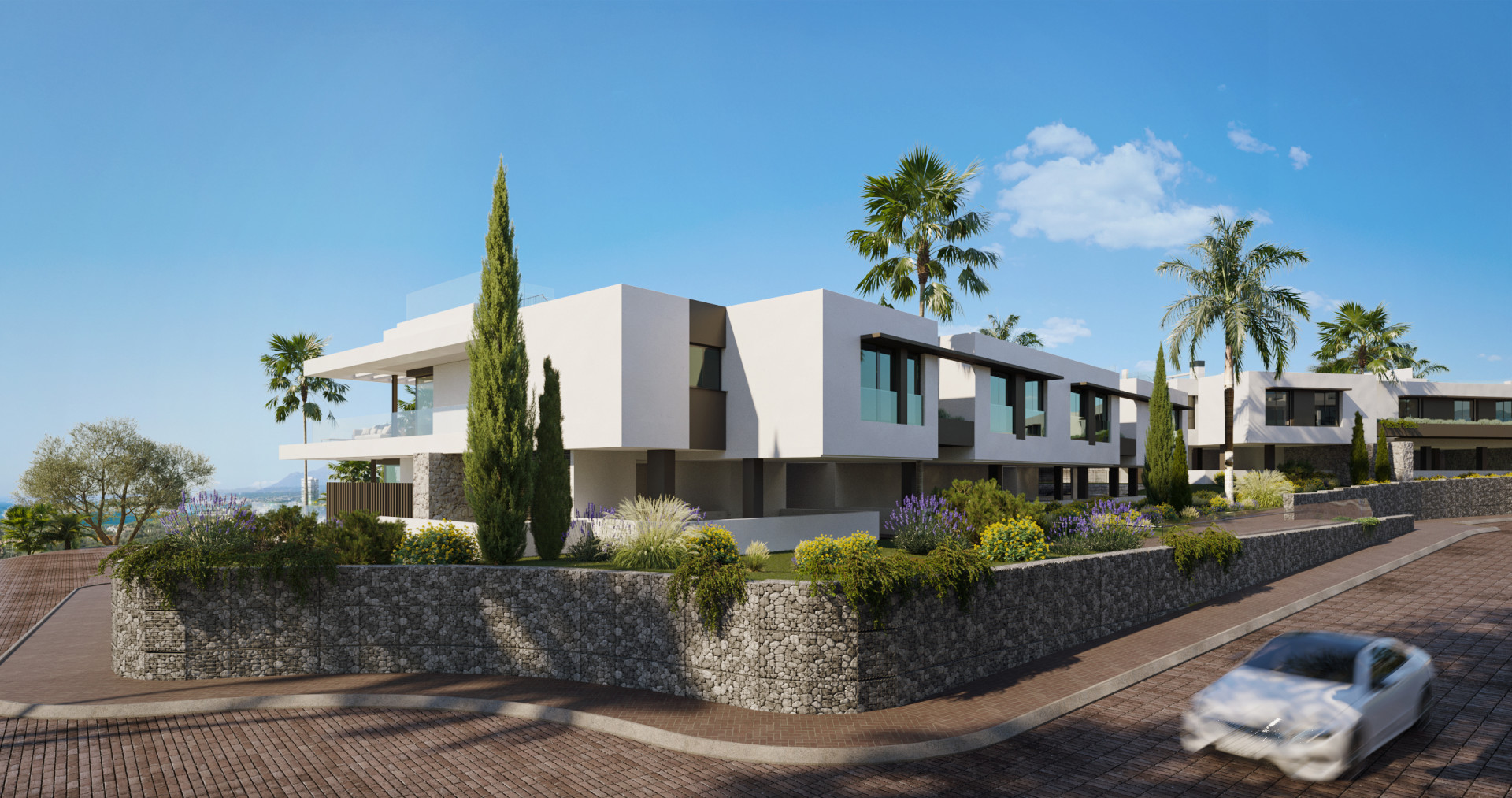 Villas and apartments in prestigious resort style complex in Marbella Este
