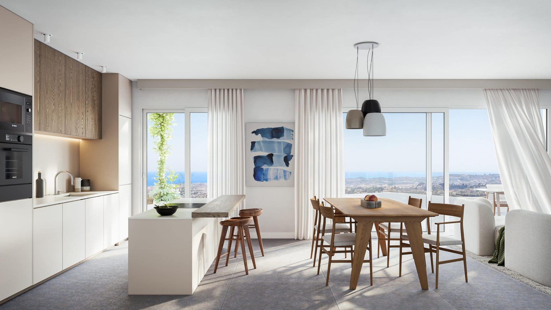 Modern apartment with a garden in a gated complex, Mijas