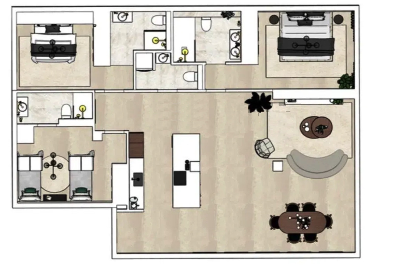 Apartment de 3 dormitorios en La Quinta