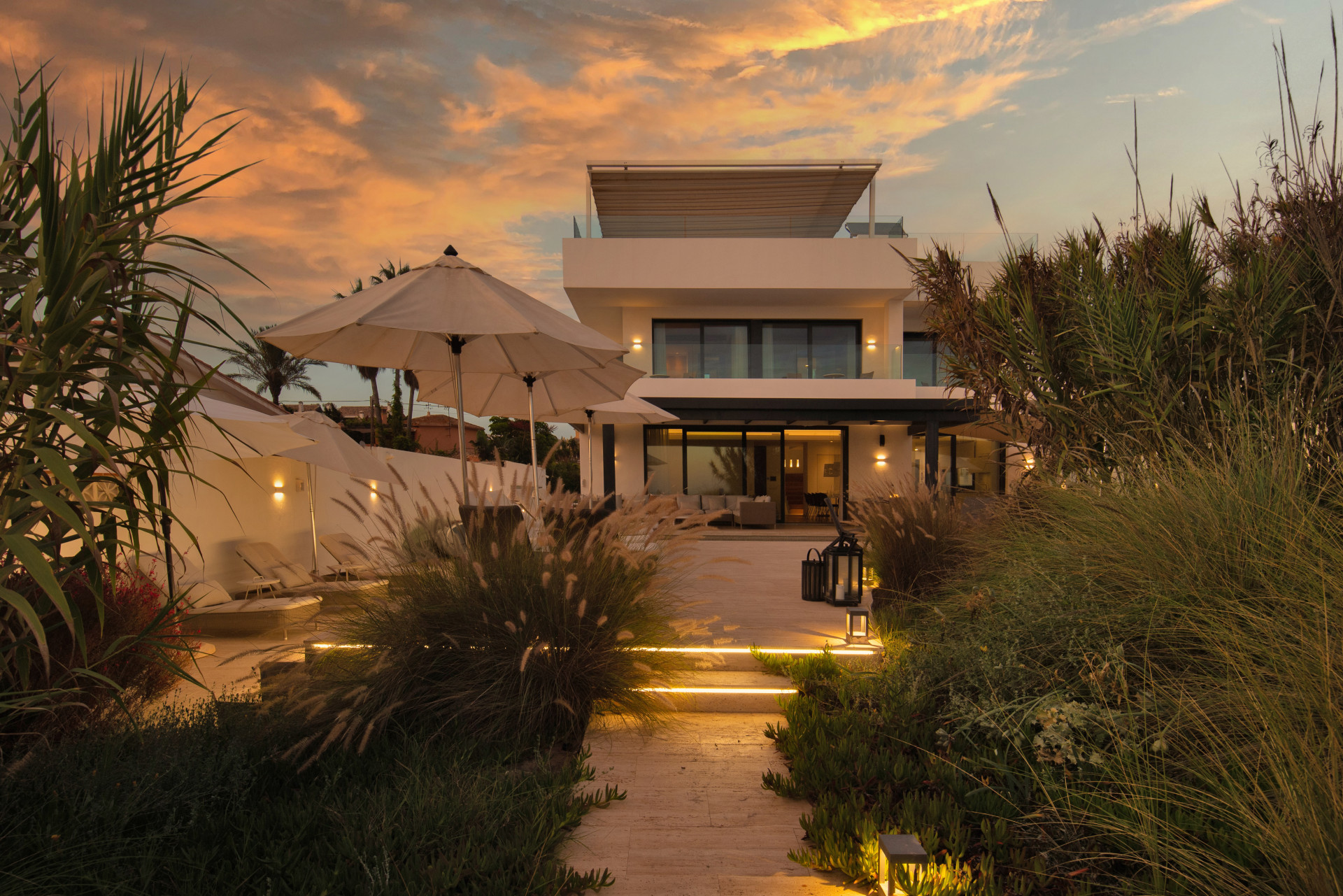 Spectacular South-East Facing Beachfront Villa with Direct Sea Access in Costabella, Marbella