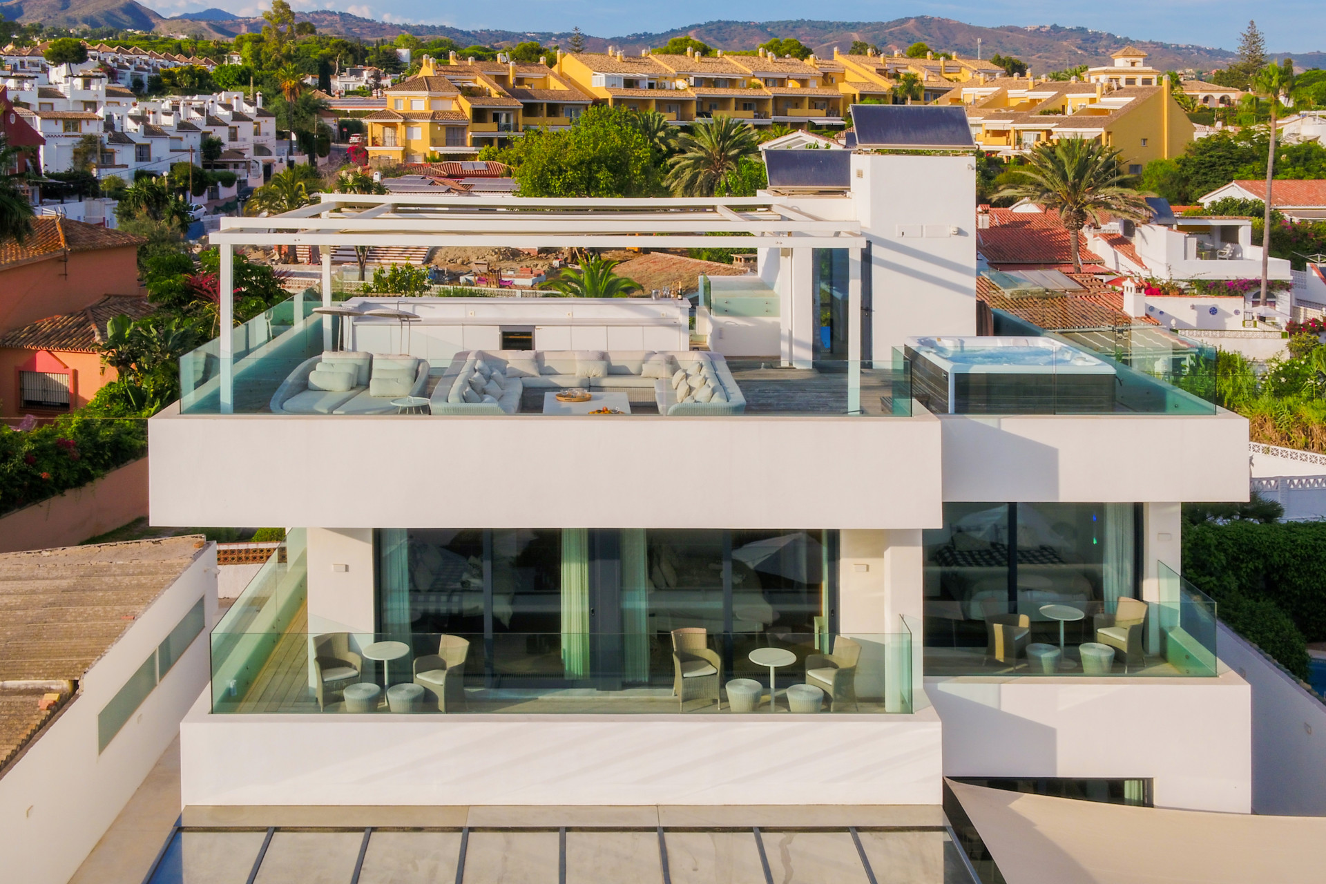 Spectacular South-East Facing Beachfront Villa with Direct Sea Access in Costabella, Marbella