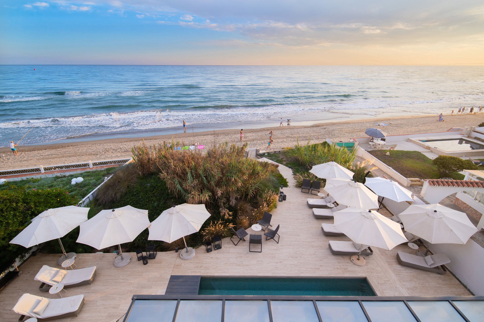 Spectacular South-East Facing Beachfront Villa with Direct Sea Access in Costabella, Marbella