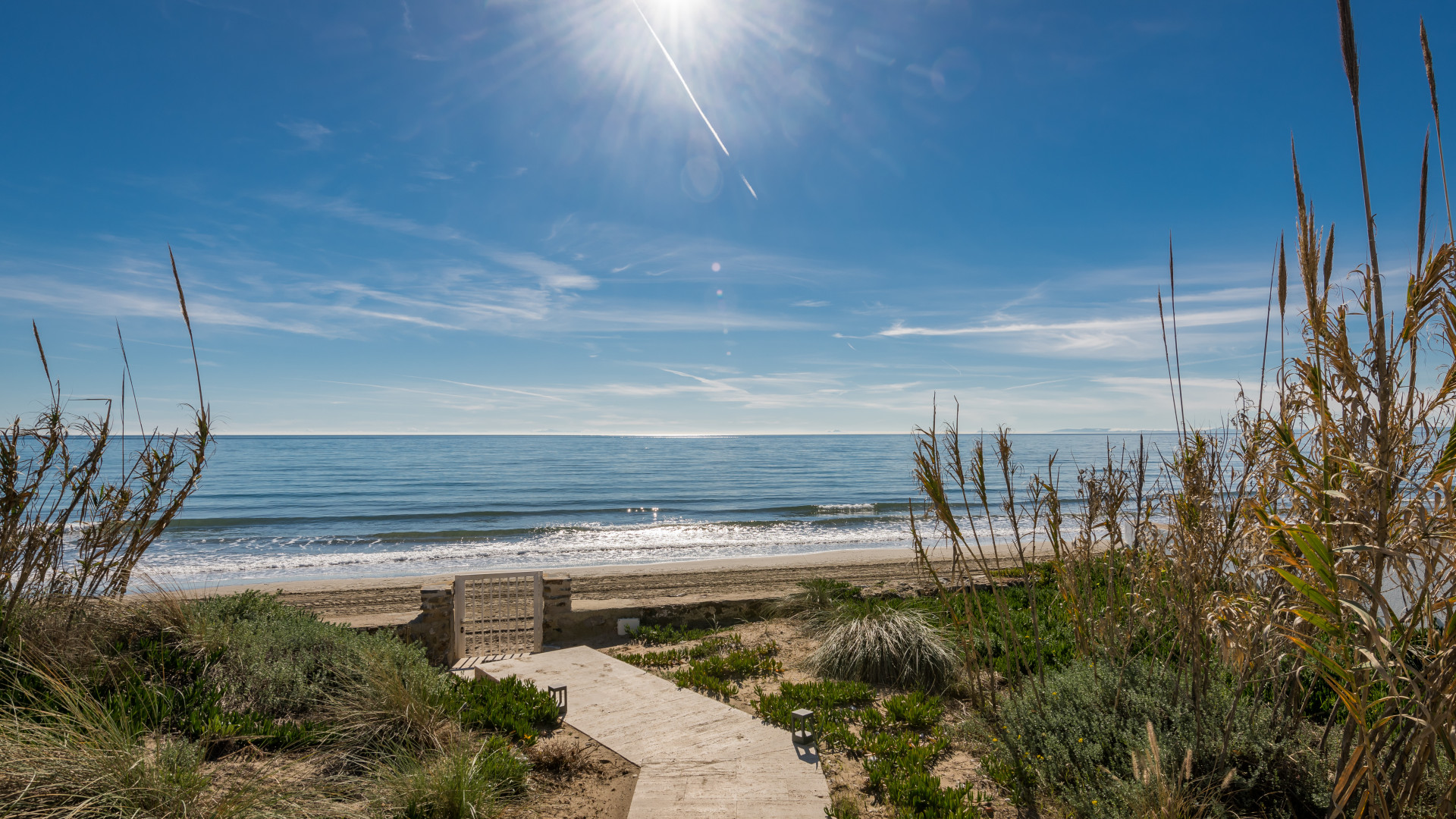 Spectacular South-East Facing Beachfront Villa with Direct Sea Access in Costabella, Marbella
