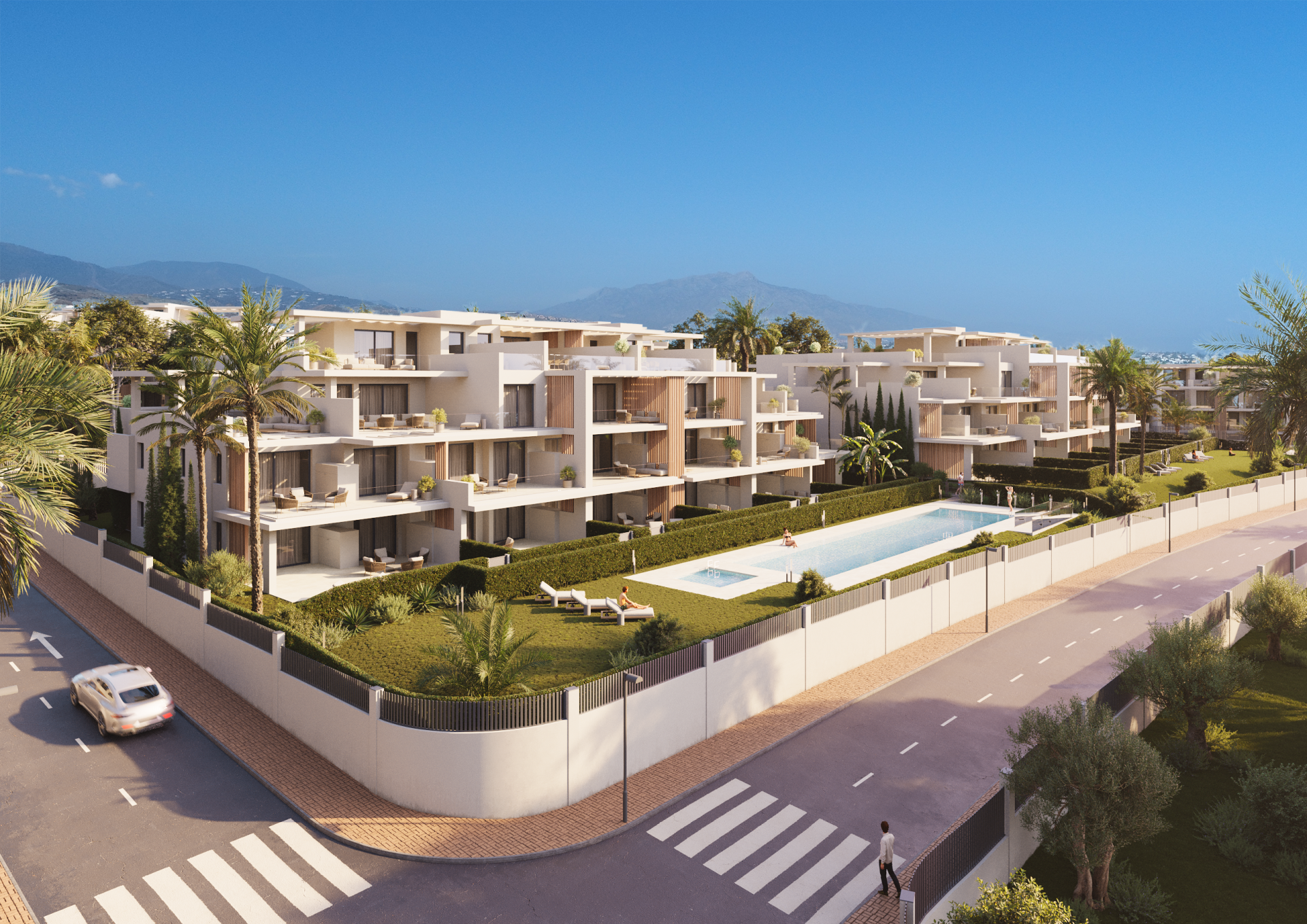 Exclusivos apartamentos con vistas al mar en la prestigiosa Nueva Milla de Oro de Estepona