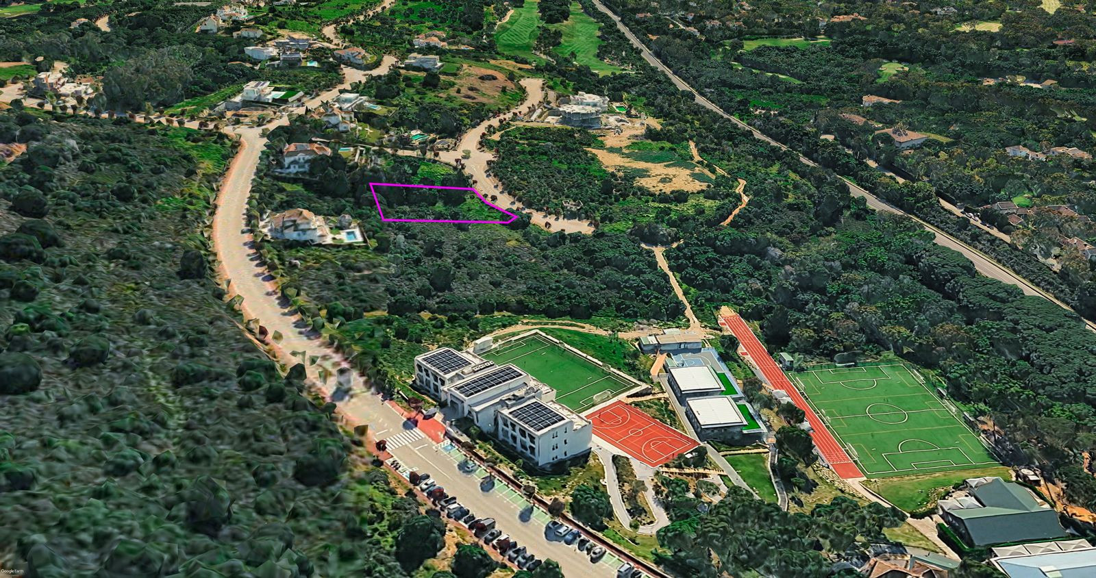 Large south-facing plot with sea views