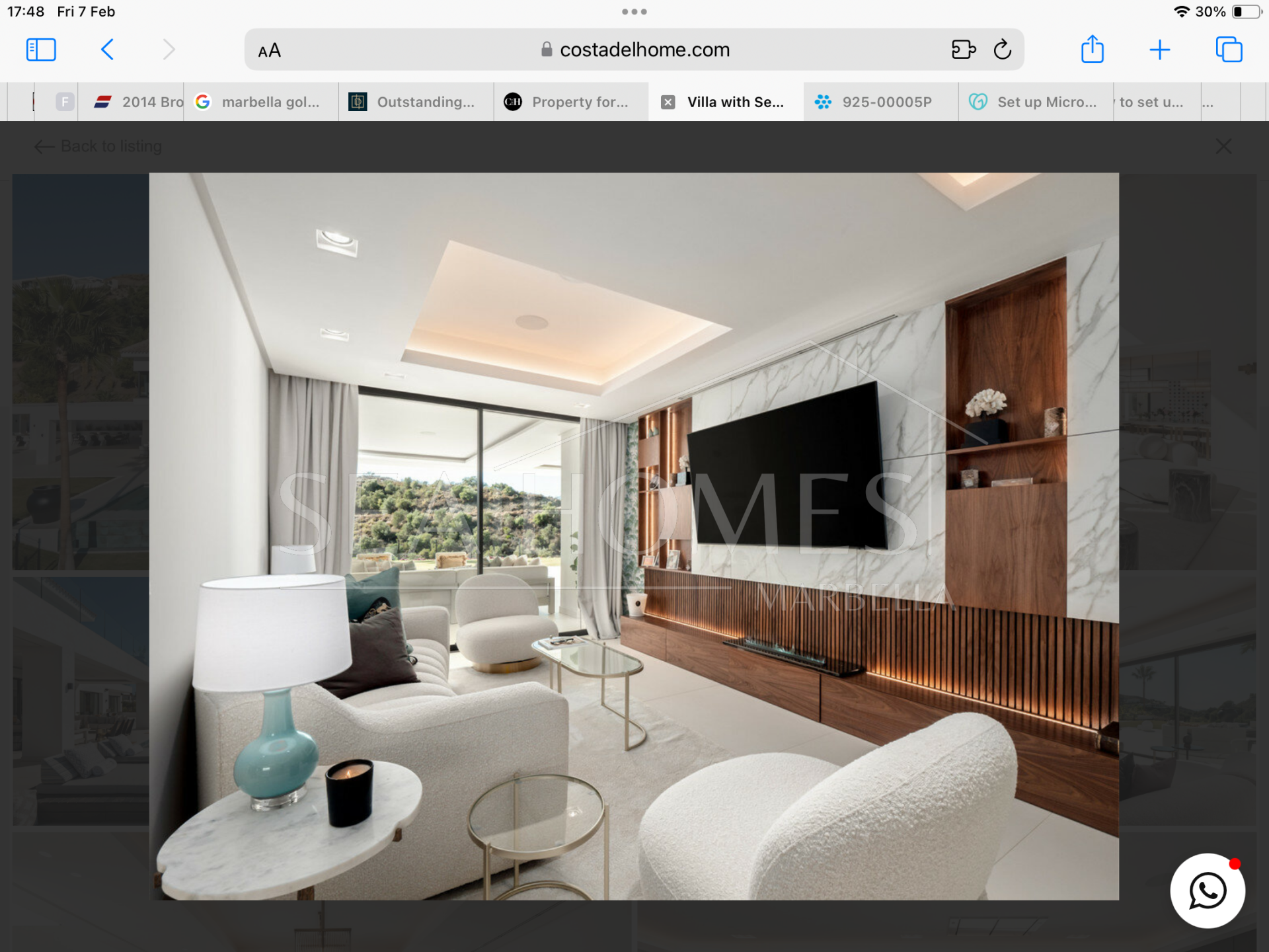 Villa with sea views Marbella golf country club