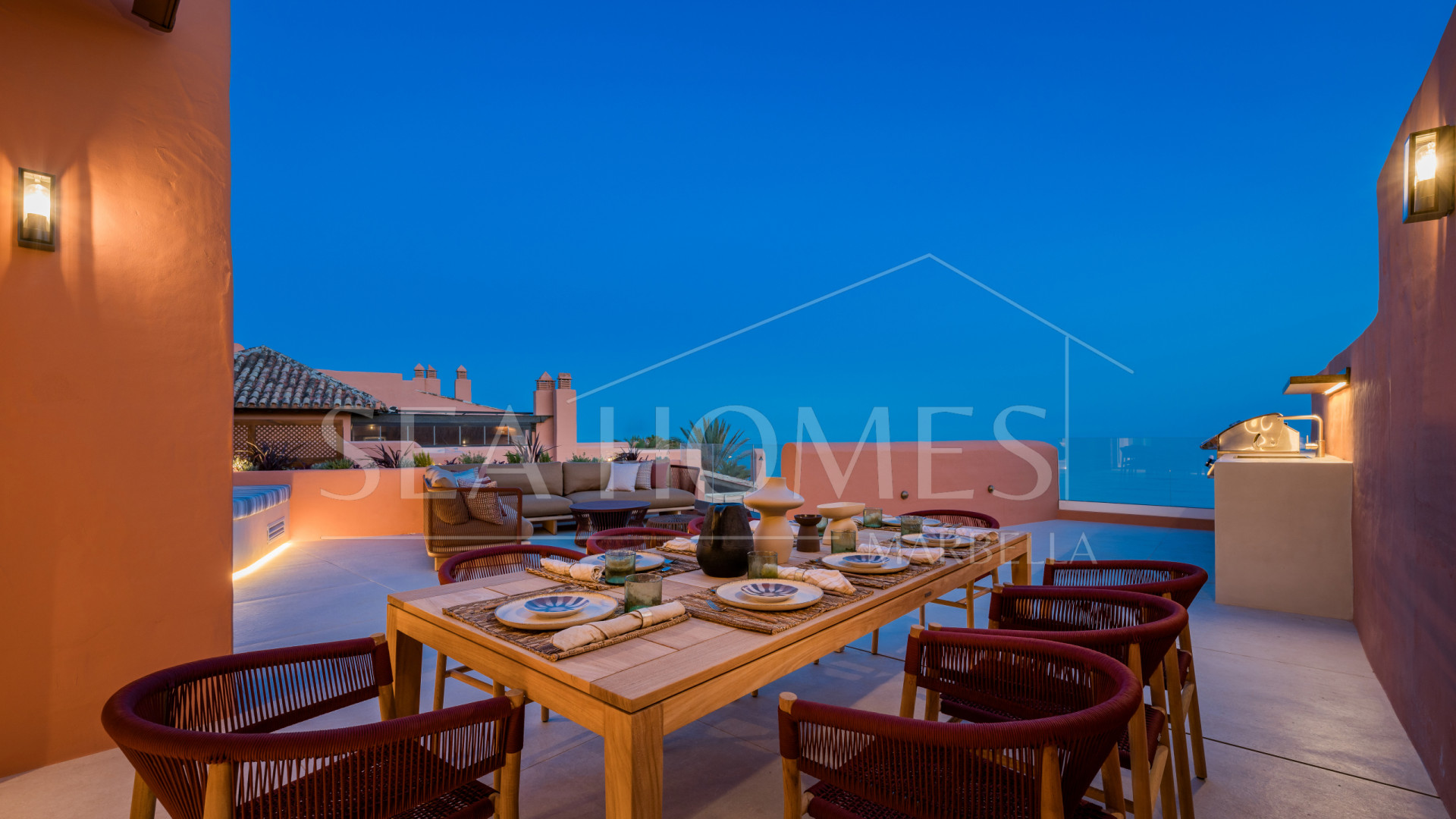 Los Monteros beachfront duplex  penthouse