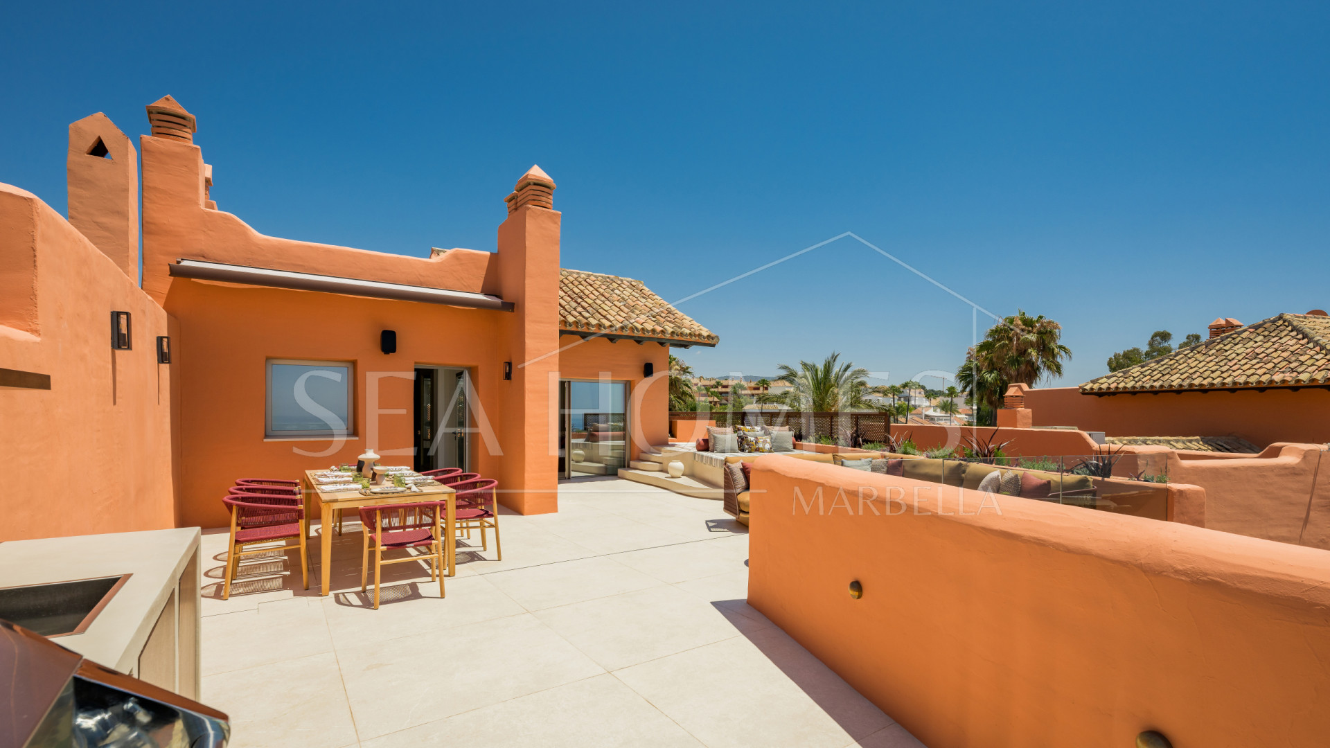 Los Monteros beachfront duplex  penthouse