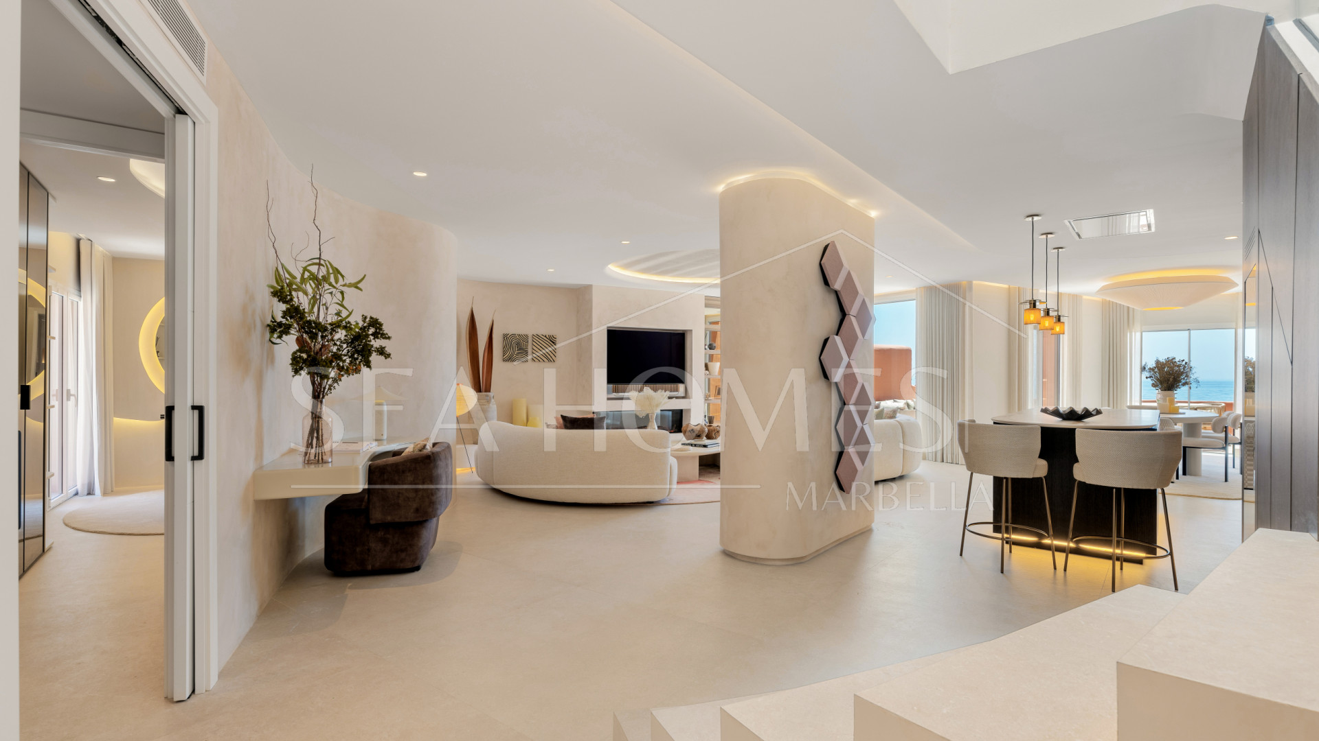 Los Monteros beachfront duplex  penthouse