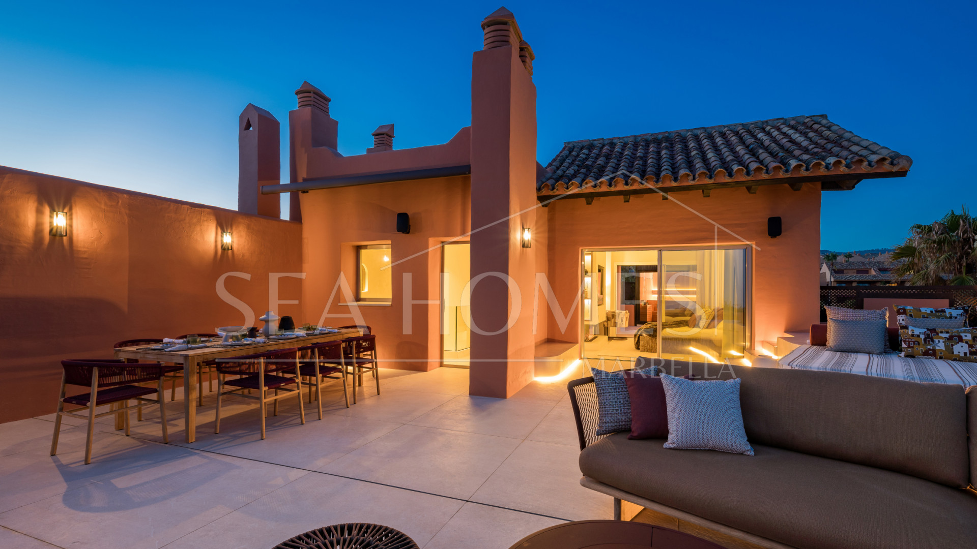 Los Monteros beachfront duplex  penthouse