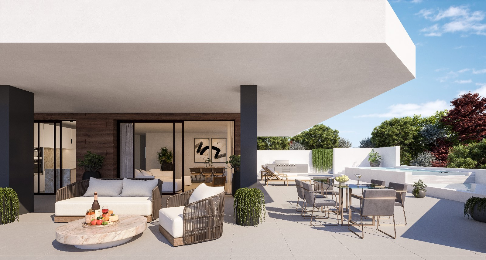 GARDEN VILLA DE 3 DORMITORIOS CON PISICINA PRIVADA Y VISTAS AL MAR  EN EL HIGUERÓN