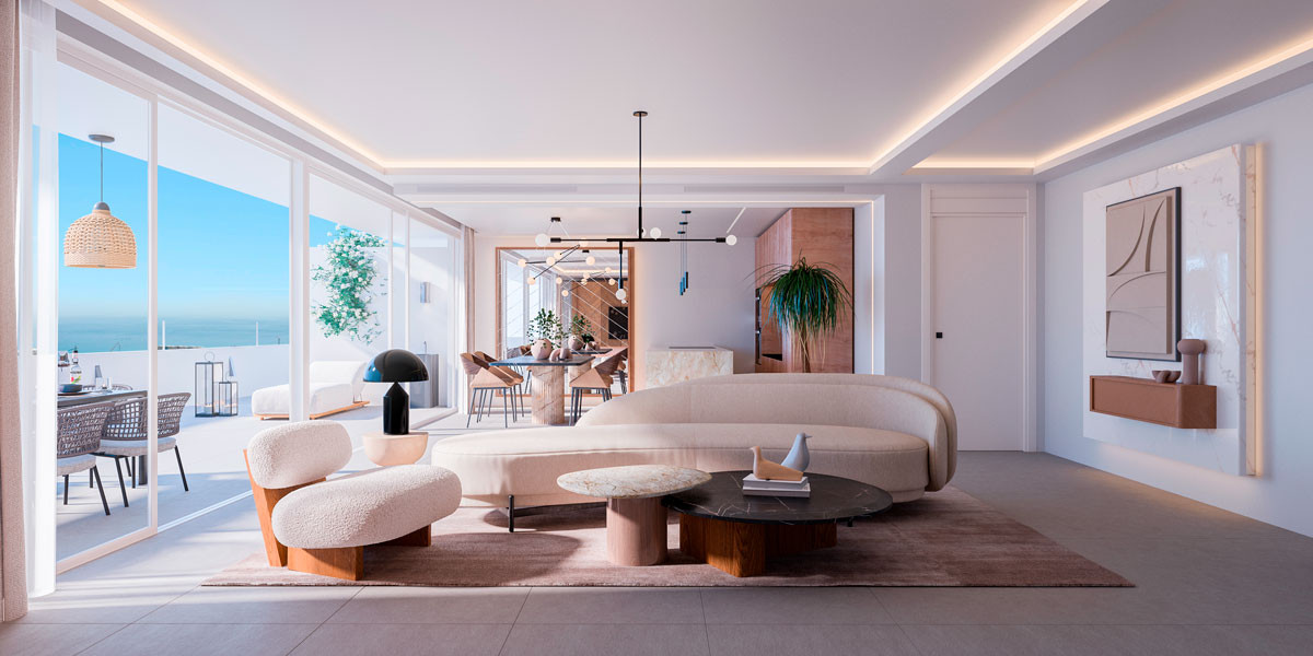 3-bedroom apartment with large and sea views