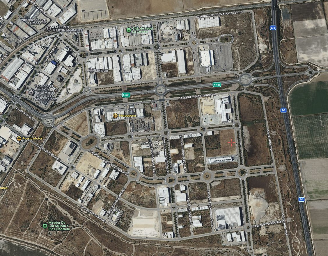 Two adjoining plots in the Las Salinas industrial estate in San José. Excellent logistical location.