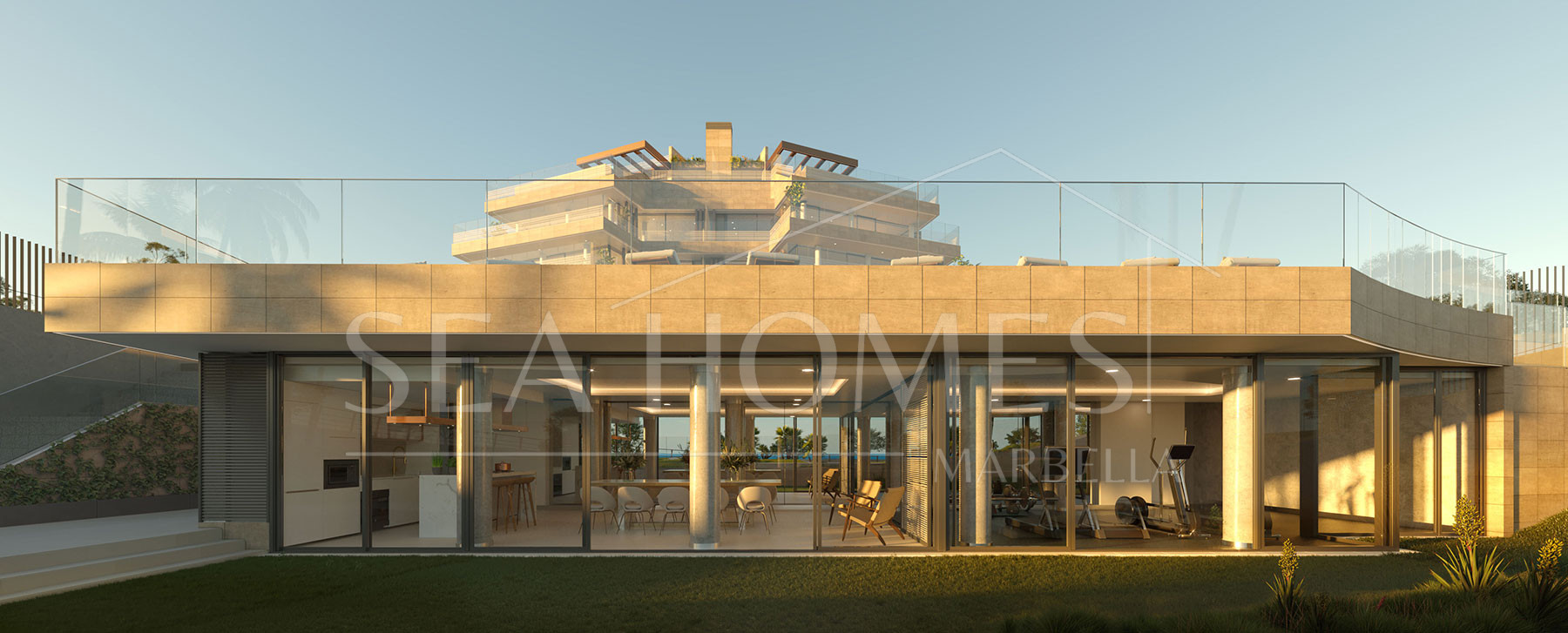 Sophisticated Newly Built Residence in a Prime Beachfront Location