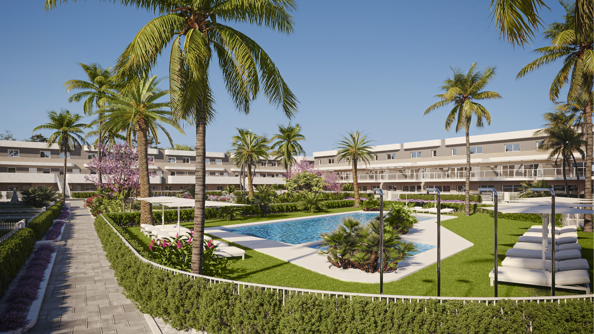 Allure, confort and design in groundfloor and duplex apartments in Alenda Golf.