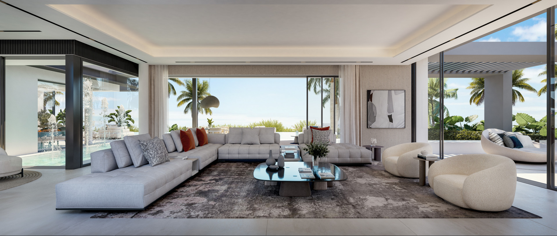 State of the art villas under construction on prime plots in El Paraíso