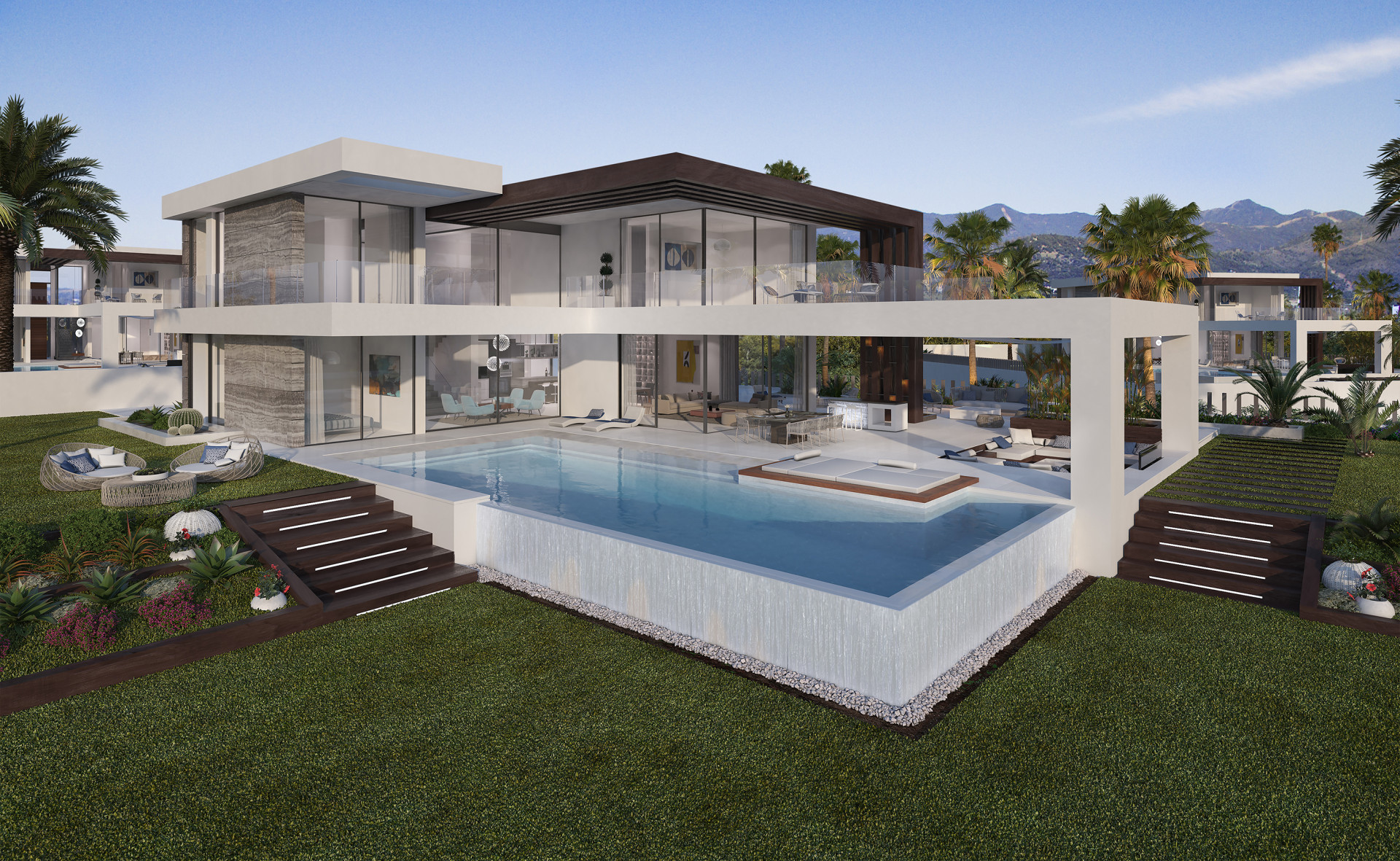 New development of modern contemporary villas on the New Golden Mile Estepona
