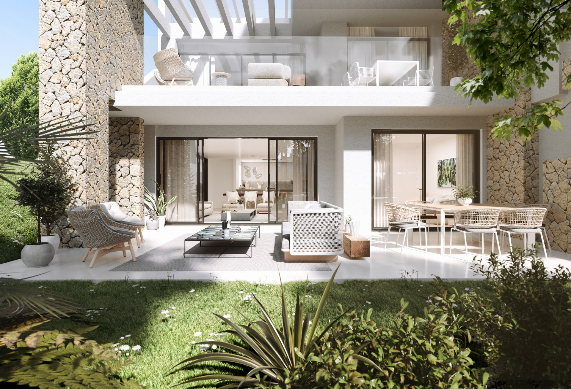 New Contemporary style apartments for sale on the New Golden Mile in Estepona