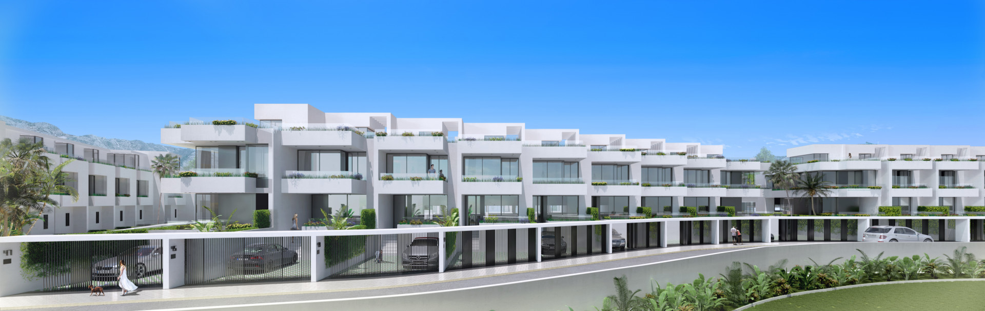 New modern townhouses for sale in Mijas Costa