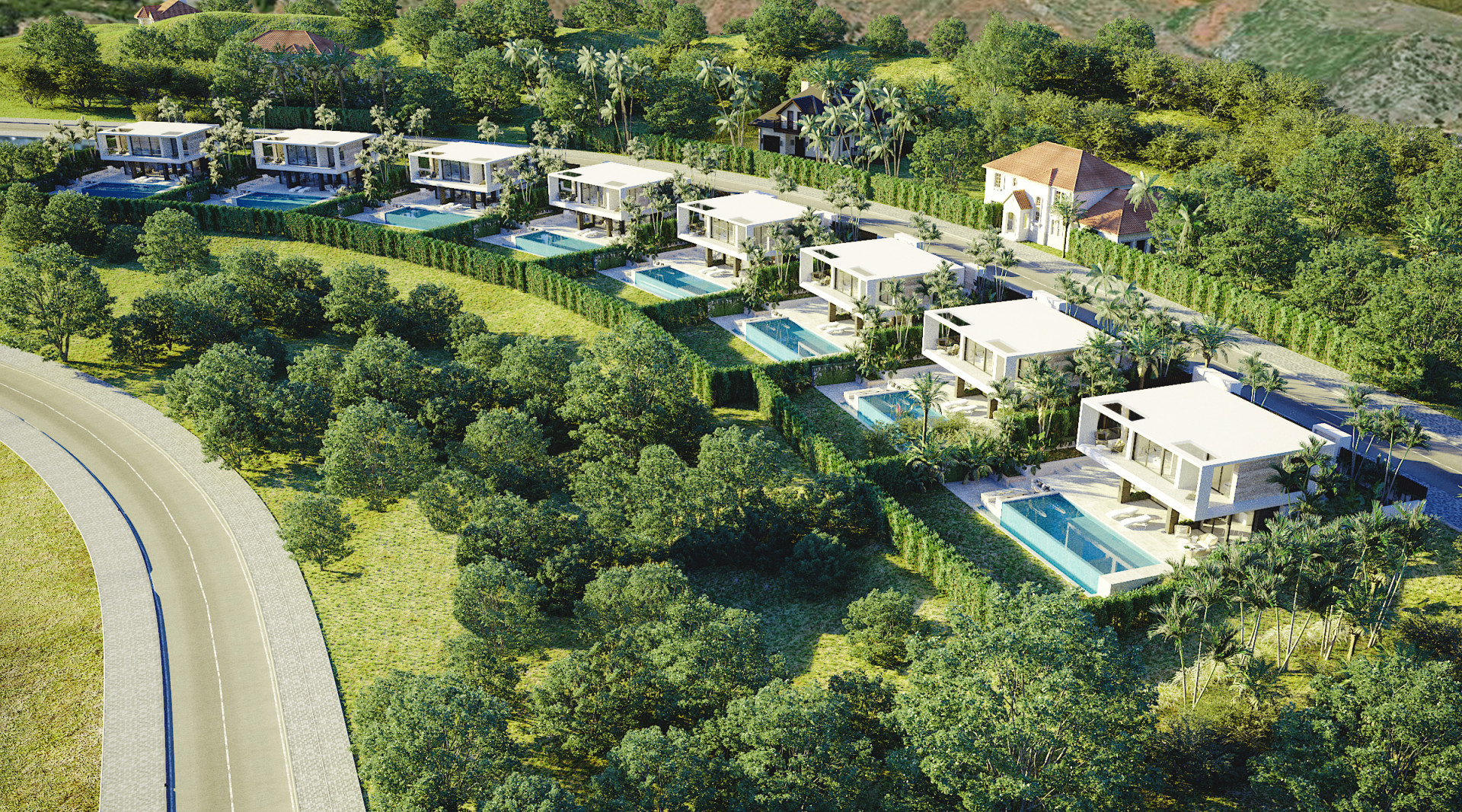 New Modern contemporary villas for sale in Estepona