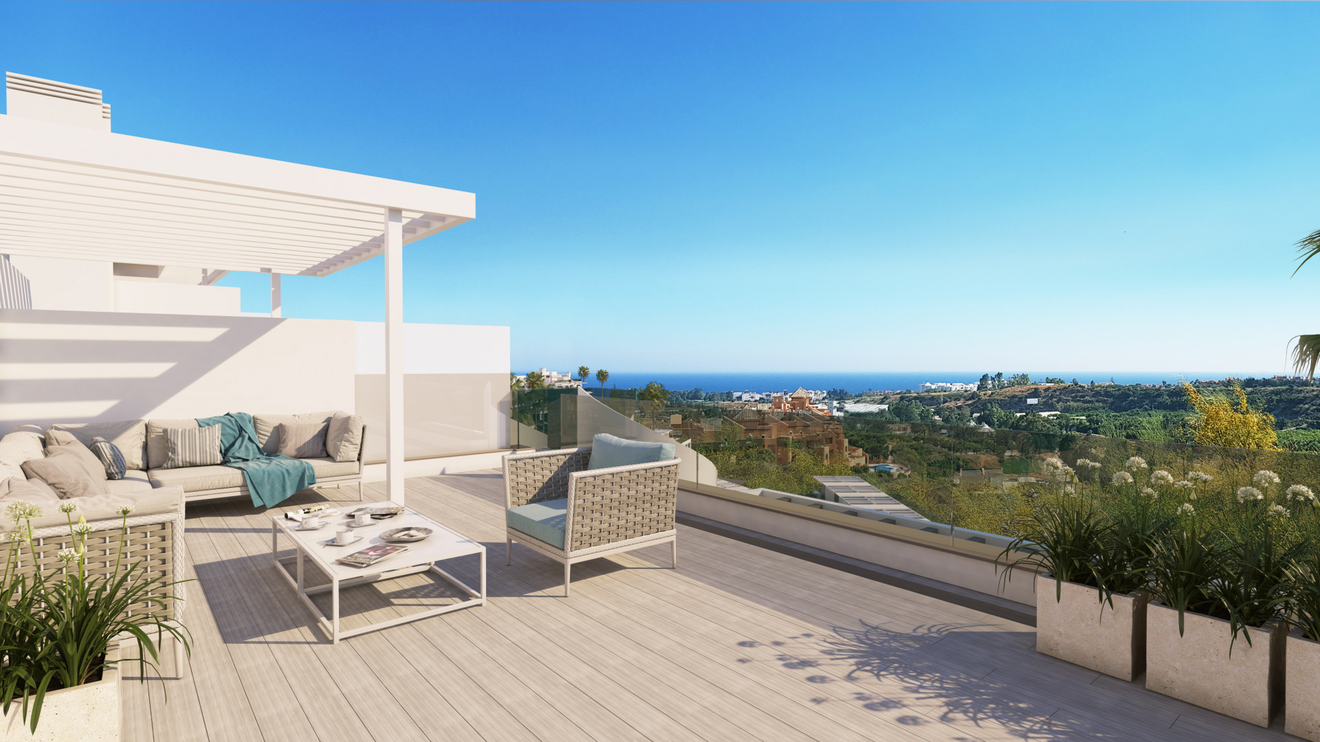 New contemporary apartments for sale in Cancelada on the New Golden Mile