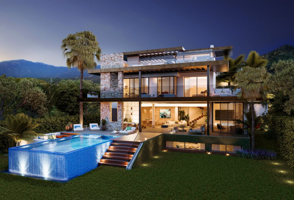 Unieke nieuwe moderne villas te koop in La Alqueria - Benahavis