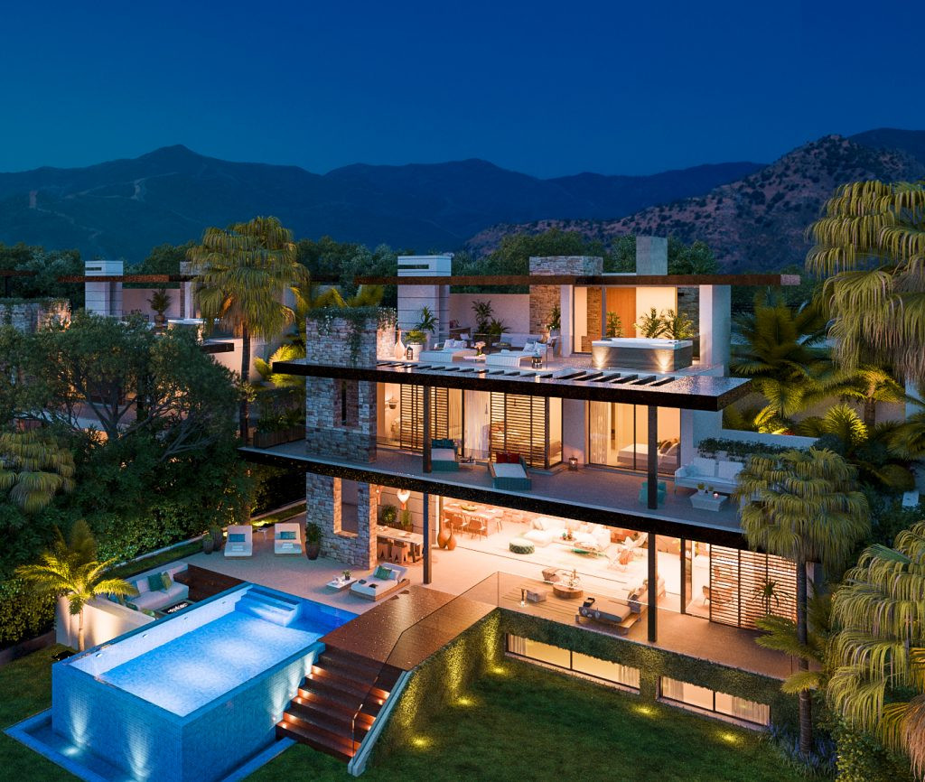 Unique new contemporary villas for sale in La Alqueria – Benahavis