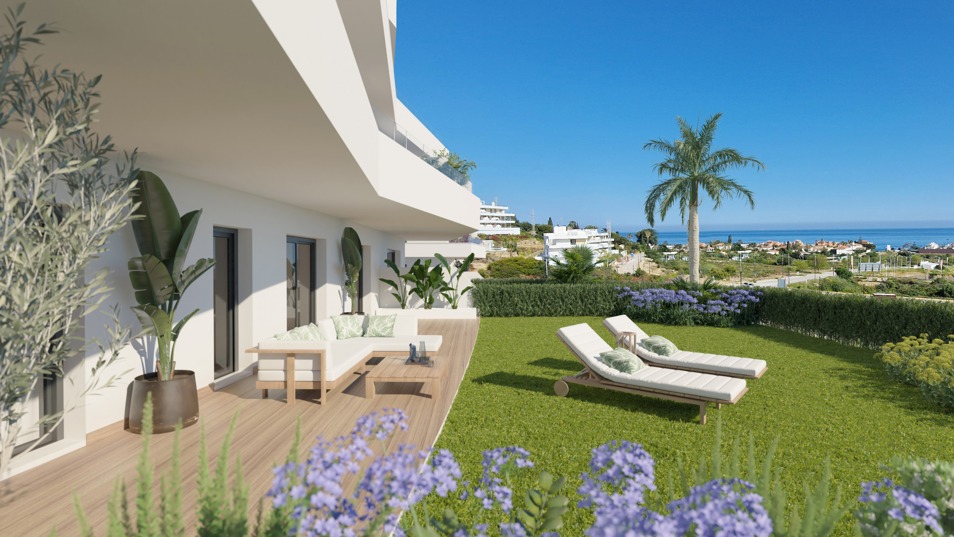Off plan contemporary apartments and penthouses for sale in Estepona west