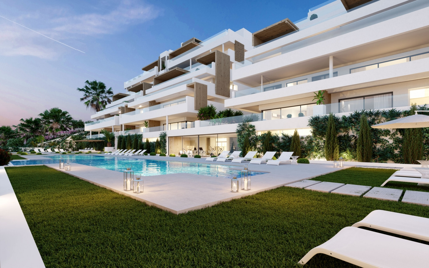Off plan modern apartments and penthouses for sale in Estepona