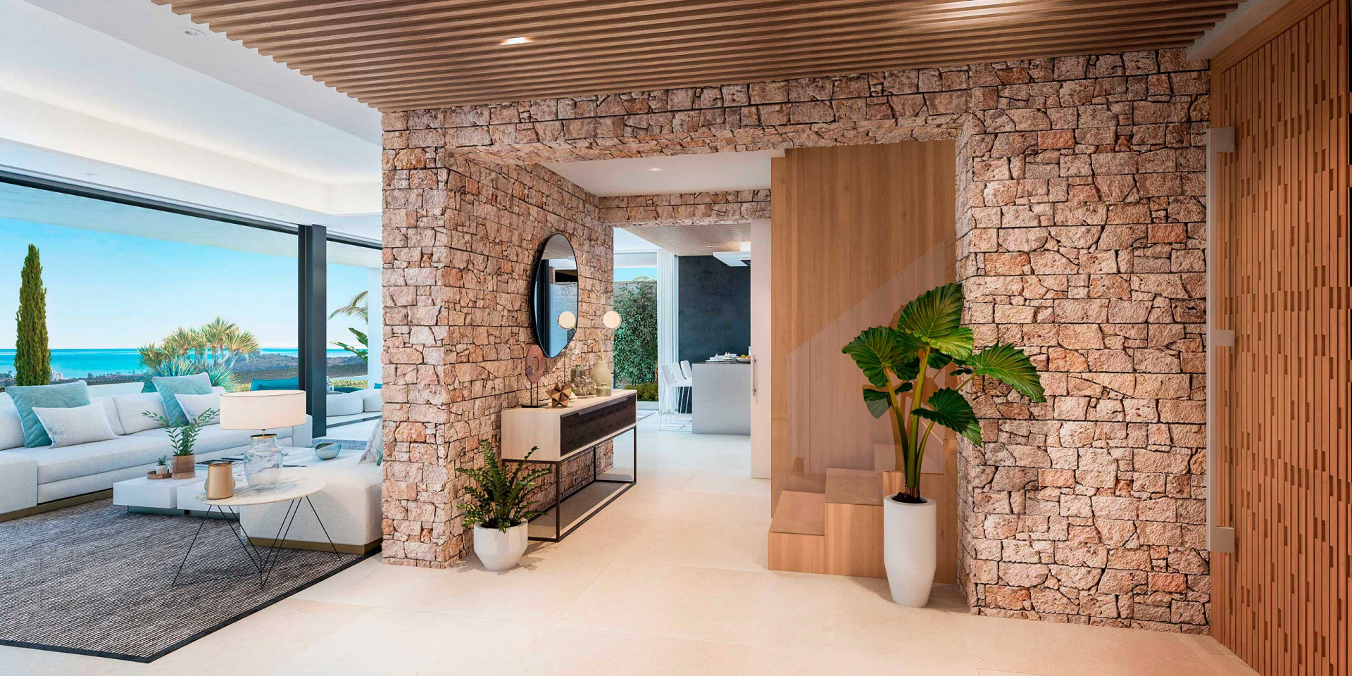 Off plan front line golf luxury contemporary villas for sale in Estepona