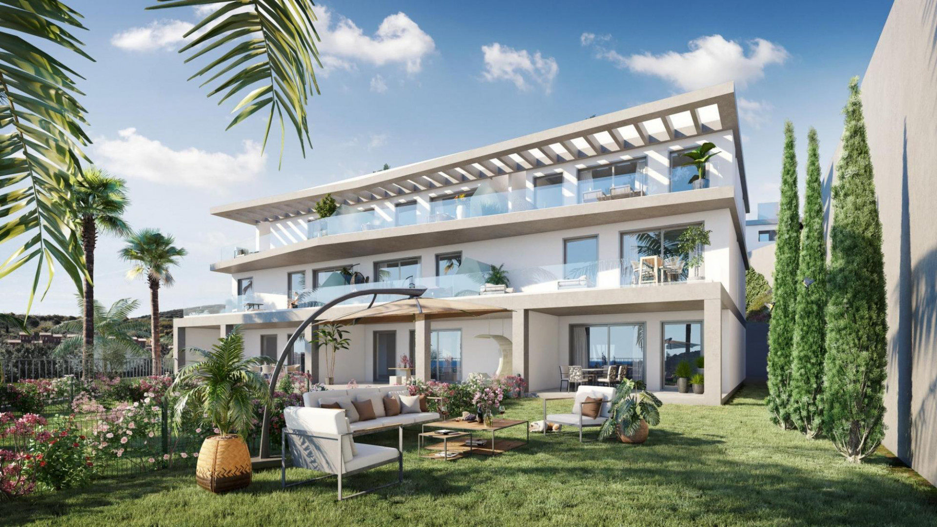 New development of modern luxury apartments for sale in Estepona