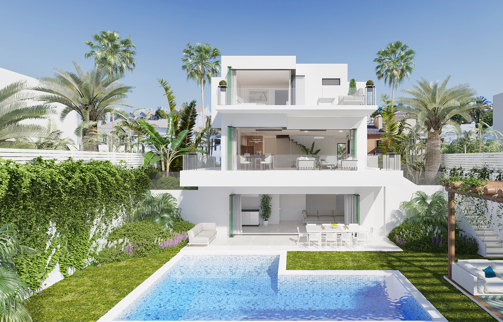 Modern contemporary villas for sale in Nueva Andalucía – Marbella