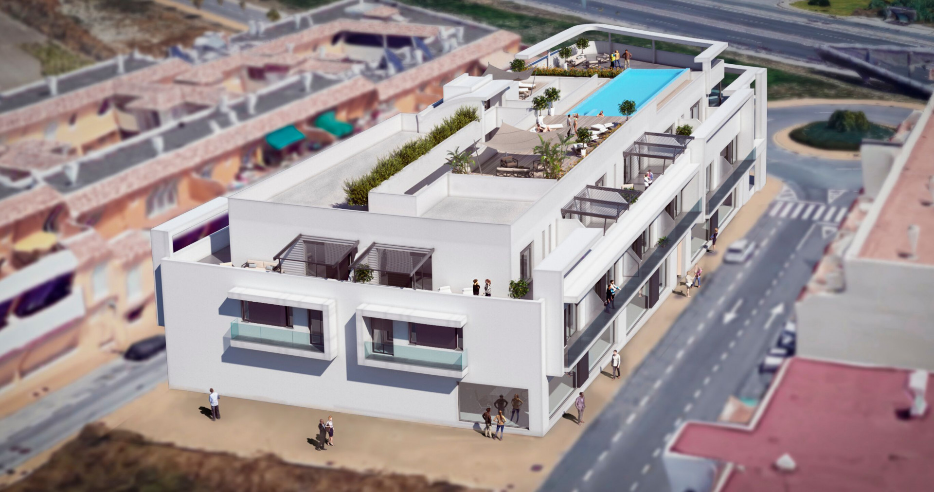 Contemporary new development of apartments and commercial premises in Cancelada - New Golden Mile